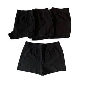 🎉 BUNDLE (5) Hanes Black Shorts, size L